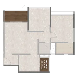 2 BHK Floor Plan